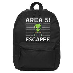 Alien Area 51 Escapee Funny Costume Ufo 16 in Basic Backpack