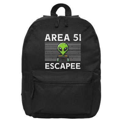 Alien Area 51 Escapee Funny Costume Ufo 16 in Basic Backpack