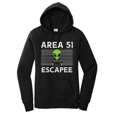 Alien Area 51 Escapee Funny Costume Ufo Women's Pullover Hoodie