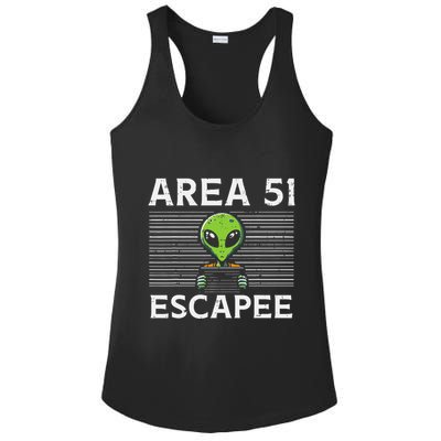 Alien Area 51 Escapee Funny Costume Ufo Ladies PosiCharge Competitor Racerback Tank