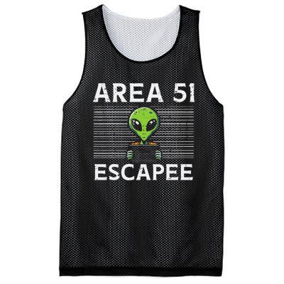 Alien Area 51 Escapee Funny Costume Ufo Mesh Reversible Basketball Jersey Tank