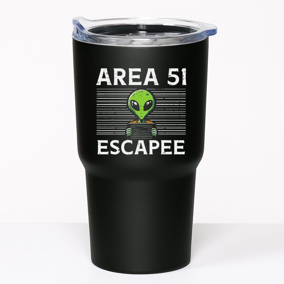 Alien Area 51 Escapee Funny Costume Ufo Tumbler