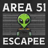 Alien Area 51 Escapee Funny Costume Ufo Golf Towel