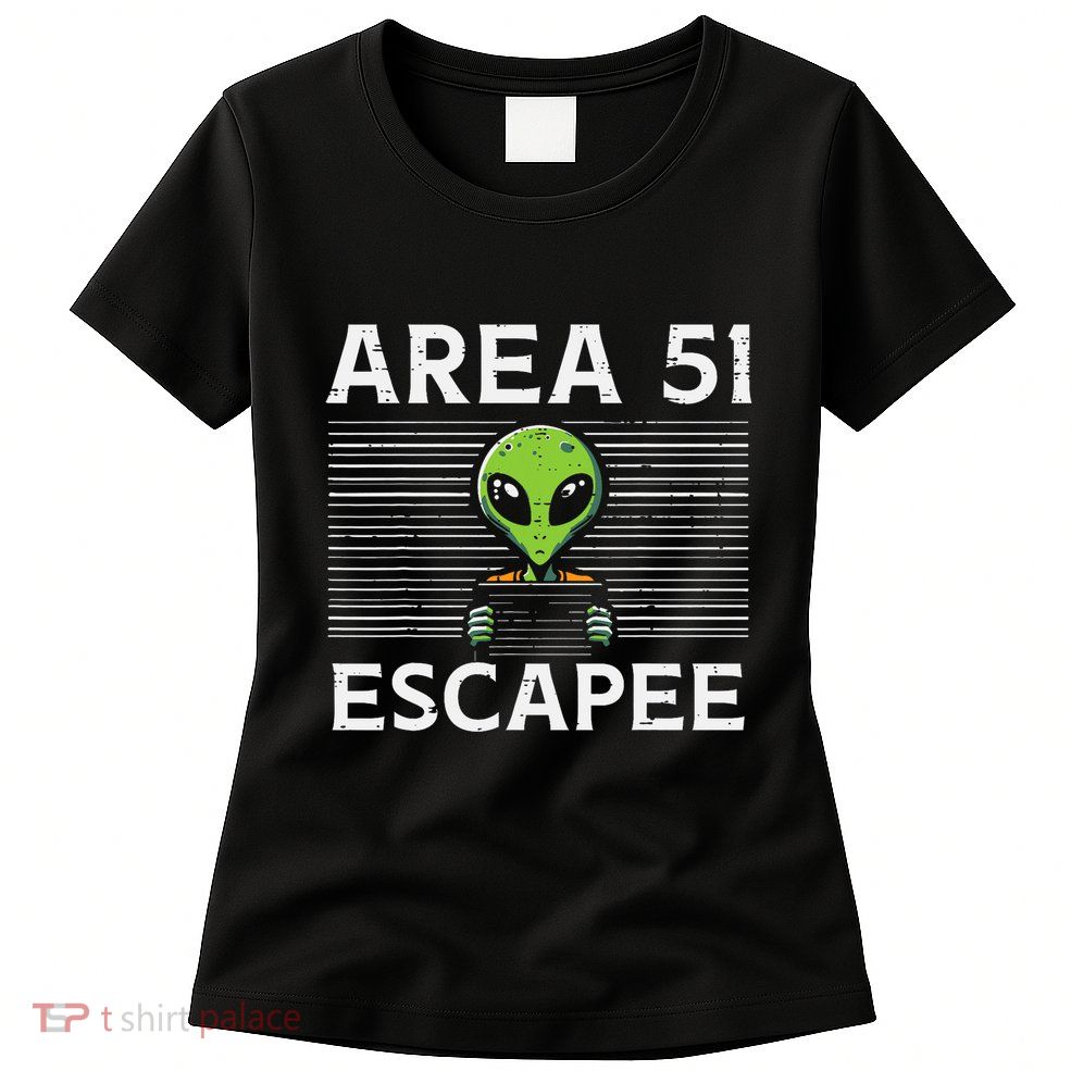 Alien Area 51 Escapee Funny Costume Ufo Womens T-Shirt