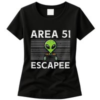 Alien Area 51 Escapee Funny Costume Ufo Womens T-Shirt