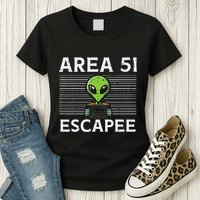 Alien Area 51 Escapee Funny Costume Ufo Womens T-Shirt