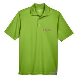 Autistic Af Autism Awareness Colorful Men's Origin Performance Pique Polo