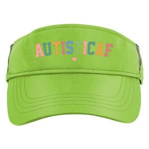 Autistic Af Autism Awareness Colorful Adult Drive Performance Visor