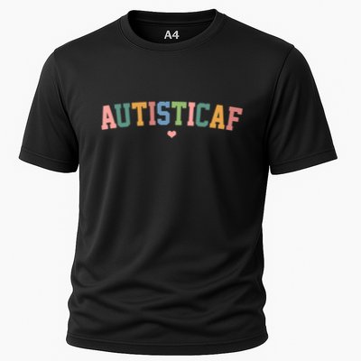 Autistic Af Autism Awareness Colorful Performance Shirt