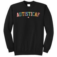 Autistic Af Autism Awareness Colorful Sweatshirt