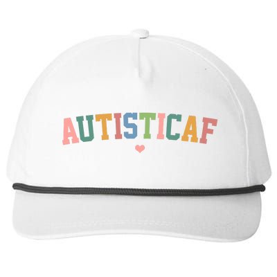 Autistic Af Autism Awareness Colorful Snapback Five-Panel Rope Hat