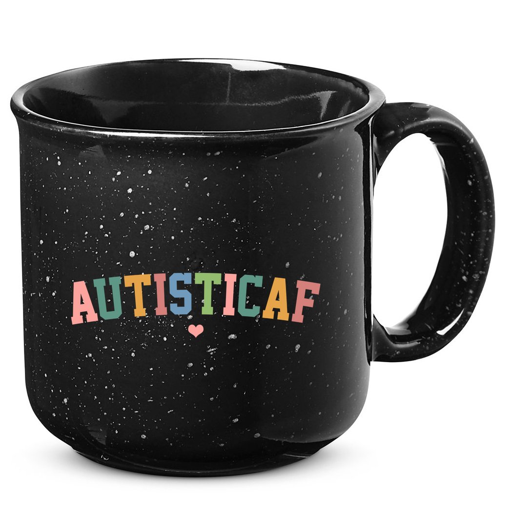 Autistic Af Autism Awareness Colorful 15oz Campfire Ceramic Mug