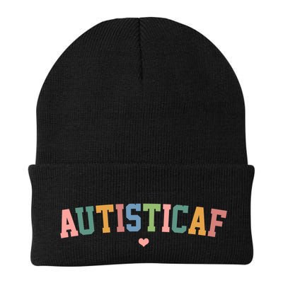 Autistic Af Autism Awareness Colorful Beanie