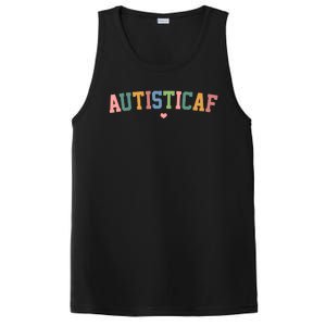 Autistic Af Autism Awareness Colorful PosiCharge Competitor Tank