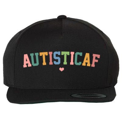 Autistic Af Autism Awareness Colorful Wool Snapback Cap