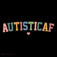 Autistic Af Autism Awareness Colorful Full Zip Hoodie