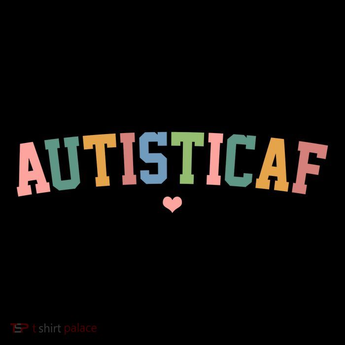 Autistic Af Autism Awareness Colorful Full Zip Hoodie