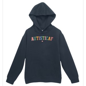 Autistic Af Autism Awareness Colorful Urban Pullover Hoodie