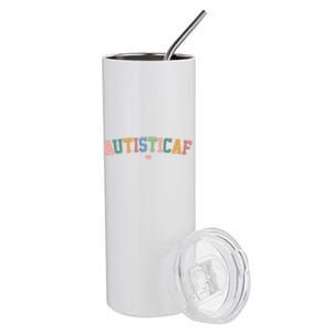 Autistic Af Autism Awareness Colorful Stainless Steel Tumbler