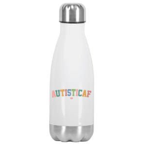 Autistic Af Autism Awareness Colorful Stainless Steel Insulated Water Bottle