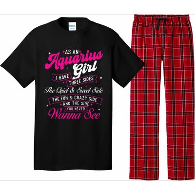 As An Aquarius I Have Three Sides Zodiac Sign Pajama Set