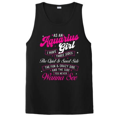 As An Aquarius I Have Three Sides Zodiac Sign PosiCharge Competitor Tank