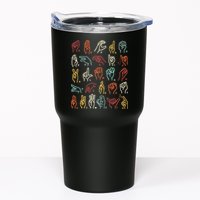 Asl Abc American Sign Language Alphabet Retro Deaf Awareness Tumbler