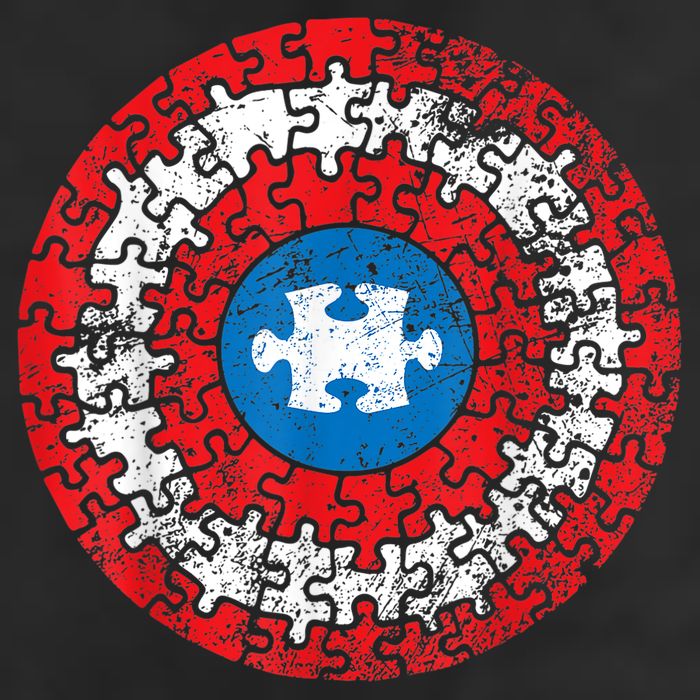Autism Awareness America Shield Parody Spoof Design Adult Drive Performance Visor