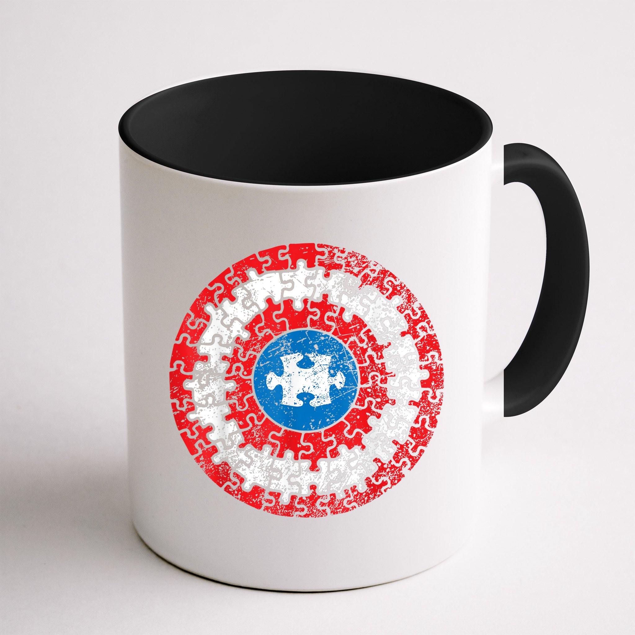 Autism Awareness America Shield Parody Spoof Design Mug