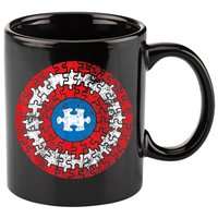Autism Awareness America Shield Parody Spoof Design 11oz C Handle Ceramic Mug