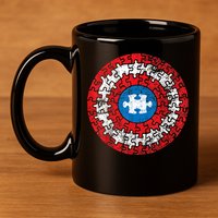 Autism Awareness America Shield Parody Spoof Design 11oz C Handle Ceramic Mug