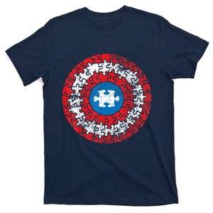 Autism Awareness America Shield Parody Spoof Design T-Shirt