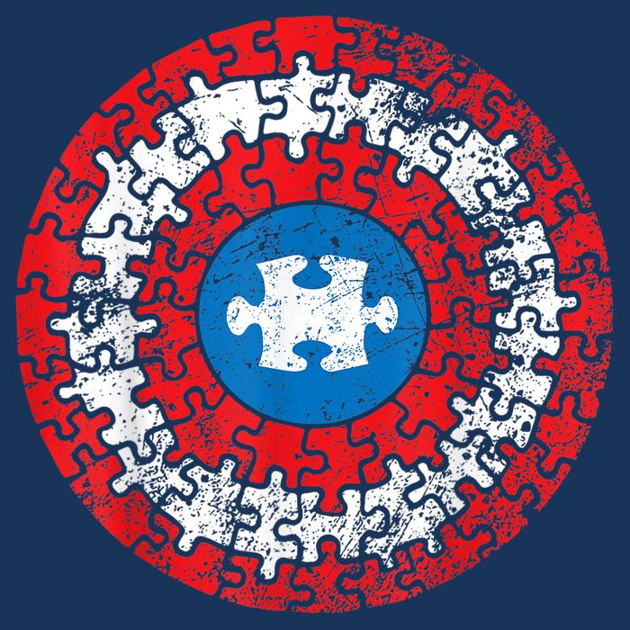 Autism Awareness America Shield Parody Spoof Design Crop Top