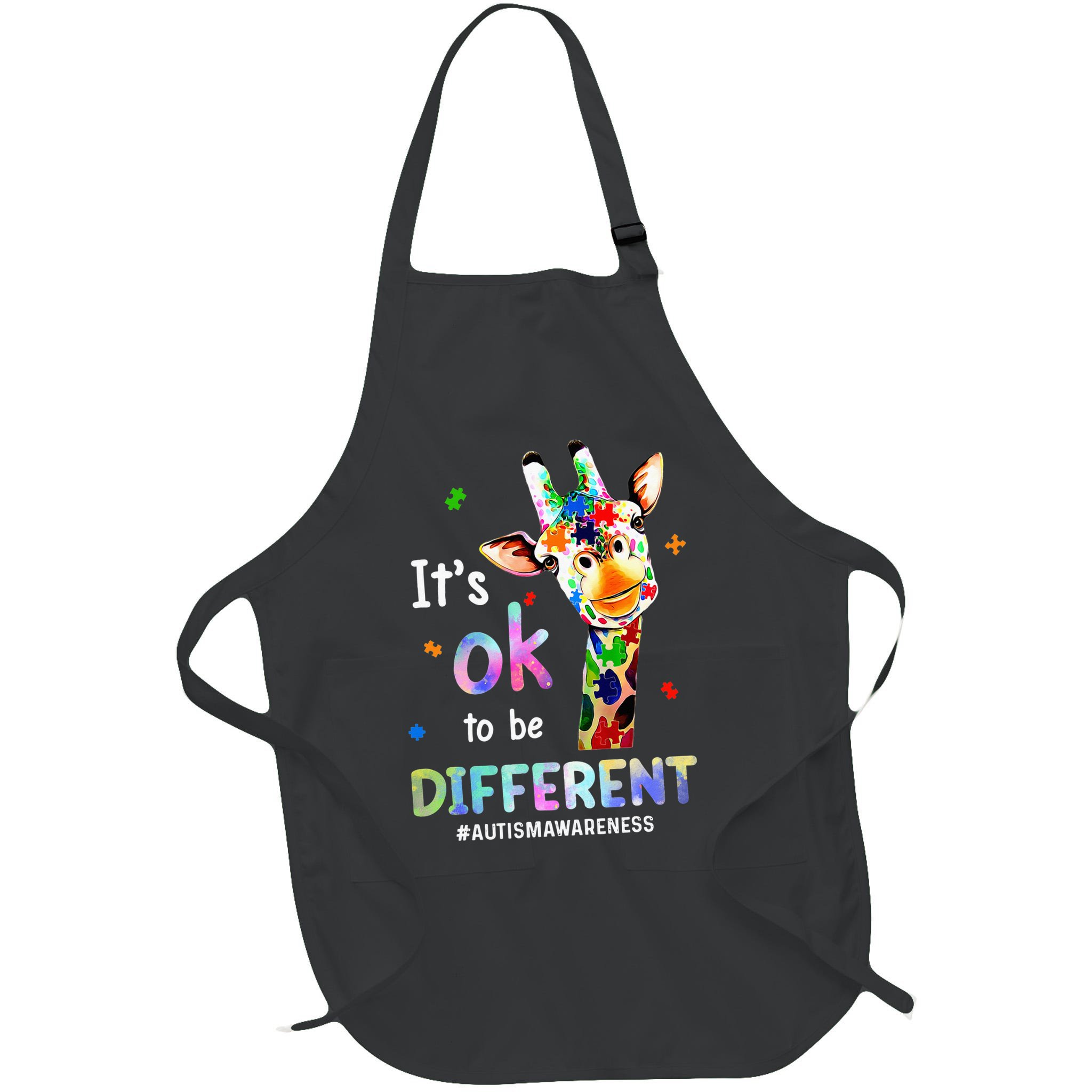 Autism Awareness Acceptance Giraffe Its Ok To Be Different Apron