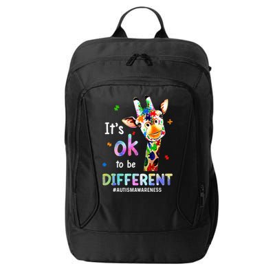 Autism Awareness Acceptance Giraffe Its Ok To Be Different City Backpack