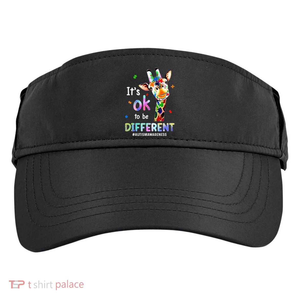 Autism Awareness Acceptance Giraffe Its Ok To Be Different Adult Drive Performance Visor