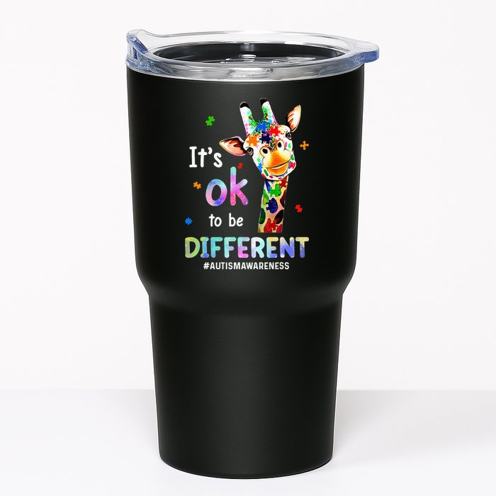 Autism Awareness Acceptance Giraffe Its Ok To Be Different Tumbler