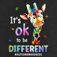 Autism Awareness Acceptance Giraffe Its Ok To Be Different 25L Jumbo Tote