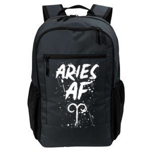 Aries Af Astrology March April Birthday Zodiac Funny Gift Cute Gift Daily Commute Backpack