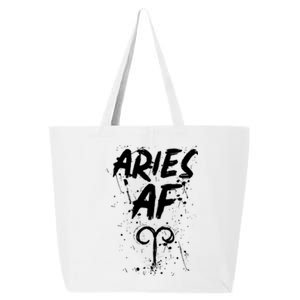 Aries Af Astrology March April Birthday Zodiac Funny Gift Cute Gift 25L Jumbo Tote