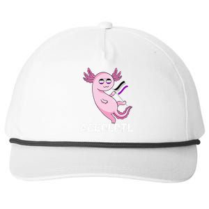 Ace Axolotl Asexual Pride Flag Mexican Salamander LGBT Snapback Five-Panel Rope Hat