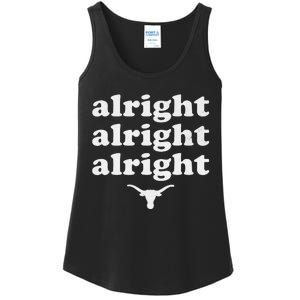 Alright Alright Alright Texas Bull Texas Pride State USA Ladies Essential Tank