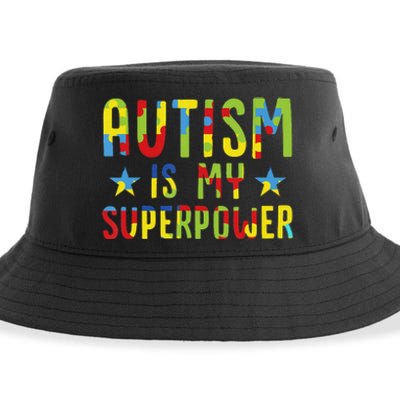 Autism Awareness Autism Is My Superpower Sustainable Bucket Hat