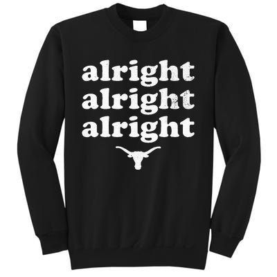 Alright Alright Alright Texas Bull Texas Pride State Usa Sweatshirt