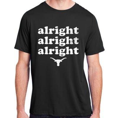 Alright Alright Alright Texas Bull Texas Pride State Usa Adult ChromaSoft Performance T-Shirt