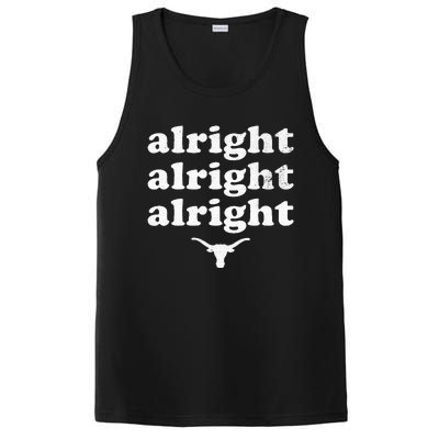 Alright Alright Alright Texas Bull Texas Pride State Usa PosiCharge Competitor Tank