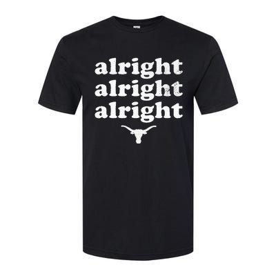 Alright Alright Alright Texas Bull Texas Pride State Usa Softstyle CVC T-Shirt