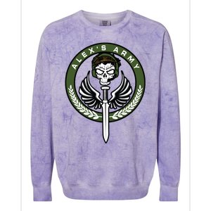 AlexS Army Colorblast Crewneck Sweatshirt