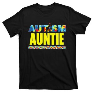 Autism Auntie Awareness Support T-Shirt