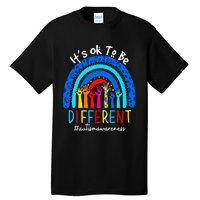 Autism Awareness Acceptance Wo Its Ok To Be Different Tall T-Shirt